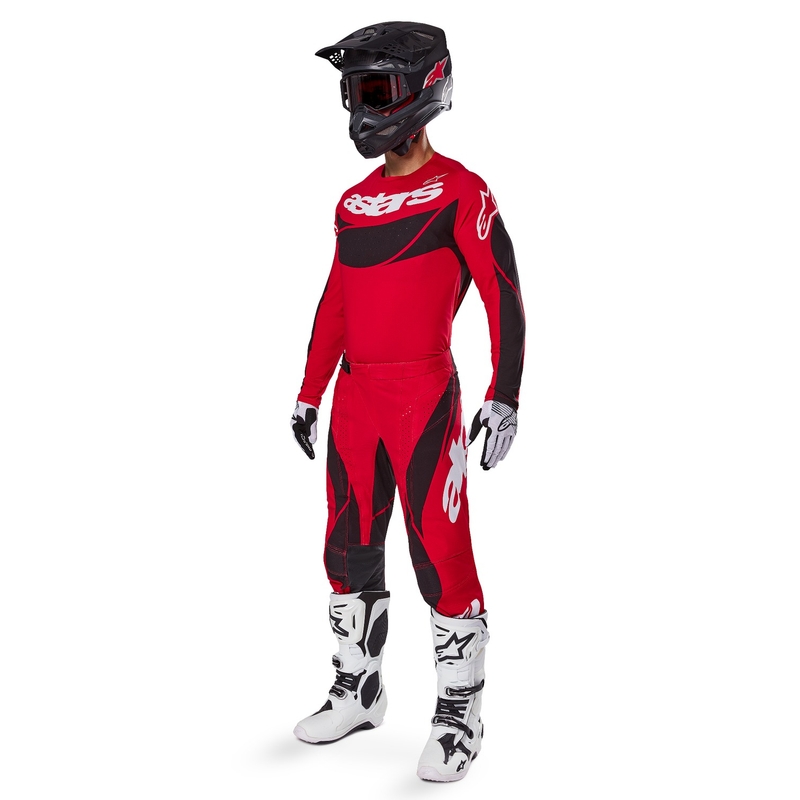 Alpinestars Techstar Dreem φανέλα motocross κόκκινη και μαύρη