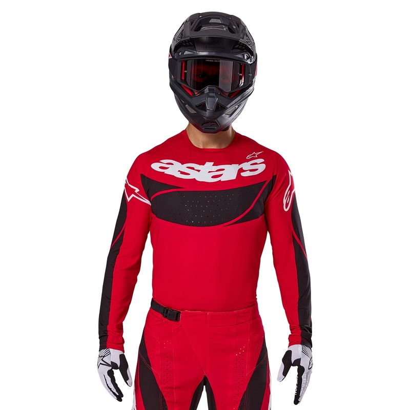 Alpinestars Techstar Dreem φανέλα motocross κόκκινη και μαύρη