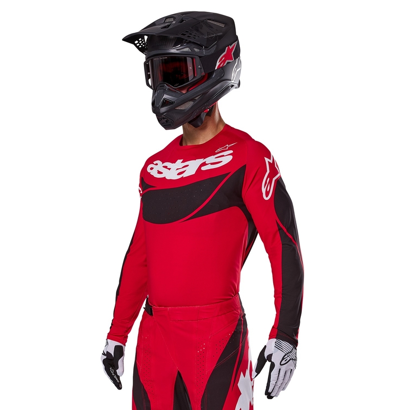Alpinestars Techstar Dreem φανέλα motocross κόκκινη και μαύρη