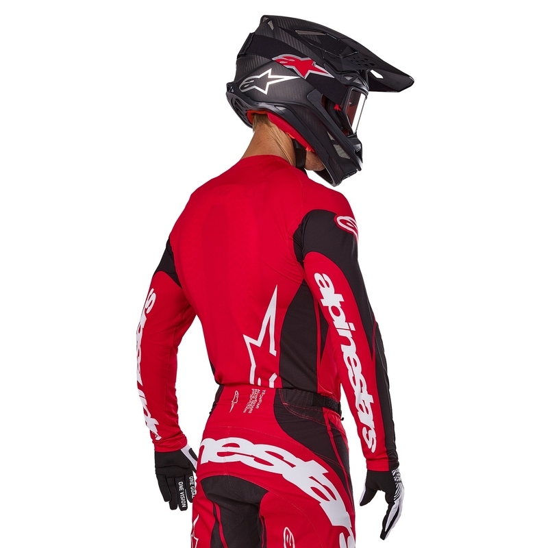 Alpinestars Techstar Dreem φανέλα motocross κόκκινη και μαύρη