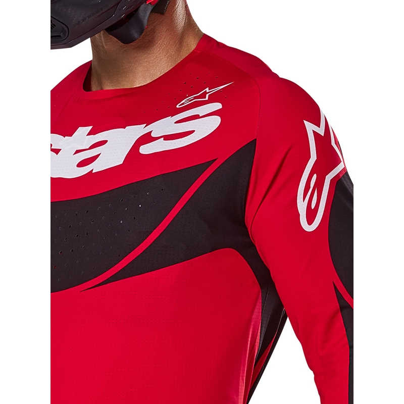 Alpinestars Techstar Dreem φανέλα motocross κόκκινη και μαύρη