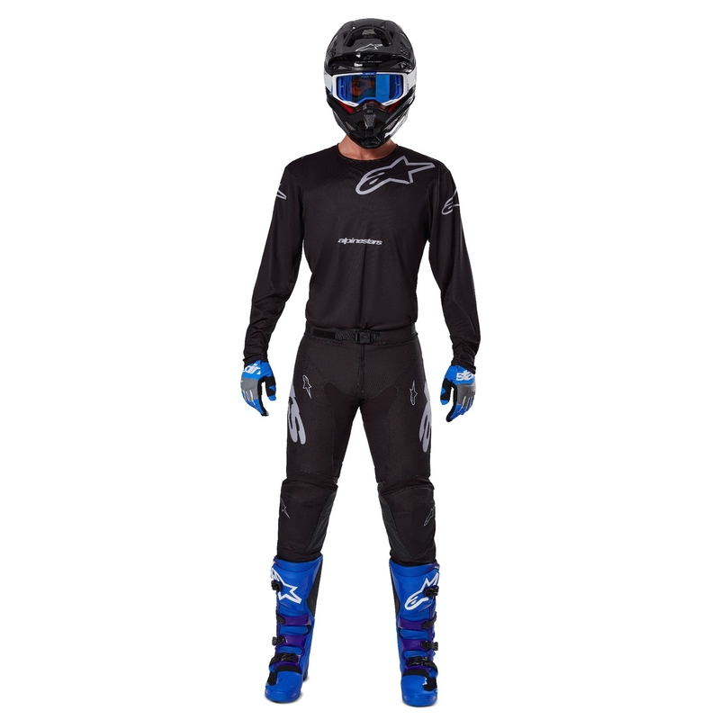Alpinestars Racer Graphite φανέλα motocross μαύρο και γκρι