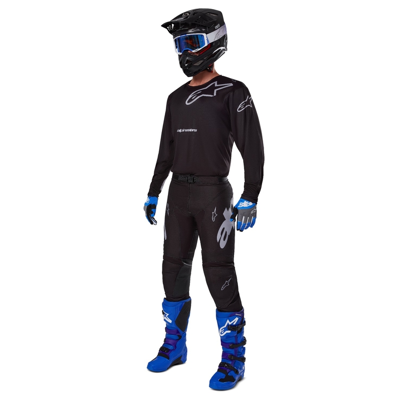 Alpinestars Racer Graphite φανέλα motocross μαύρο και γκρι