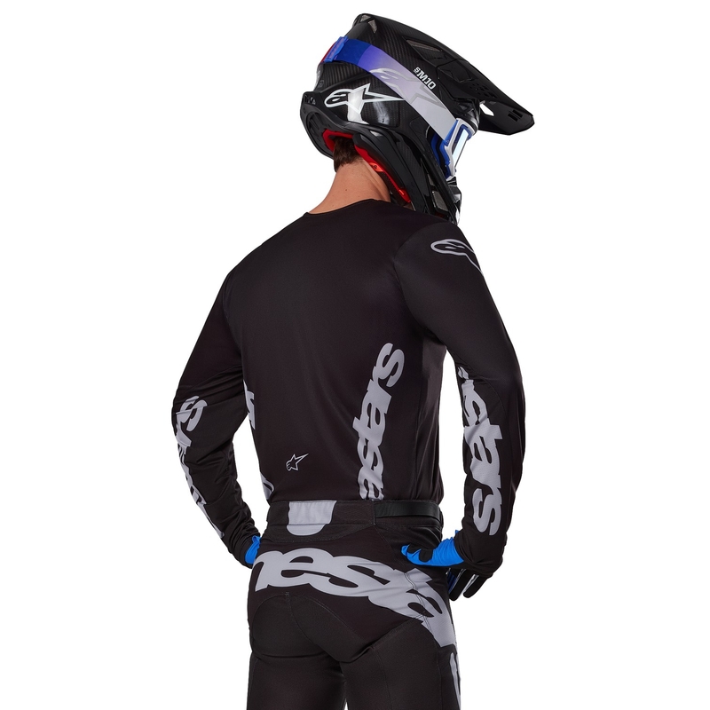 Alpinestars Racer Graphite φανέλα motocross μαύρο και γκρι