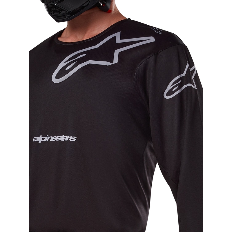 Alpinestars Racer Graphite φανέλα motocross μαύρο και γκρι