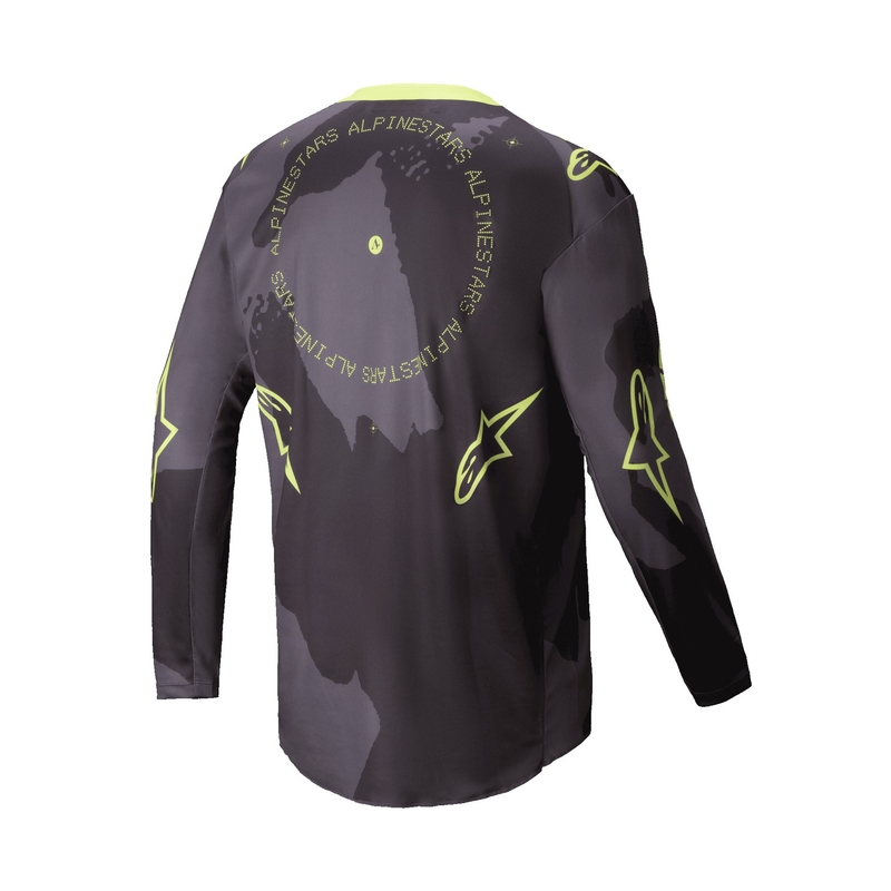Alpinestars Racer Hollow σκούρο καμουφλάζ-φλούο κίτρινη φανέλα motocross