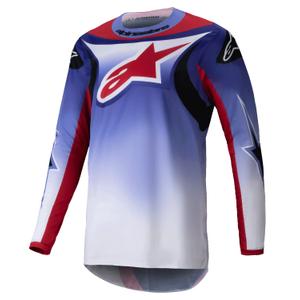 Alpinestars Fluid Wurx fluo μοβ-κόκκινη φανέλα motocross