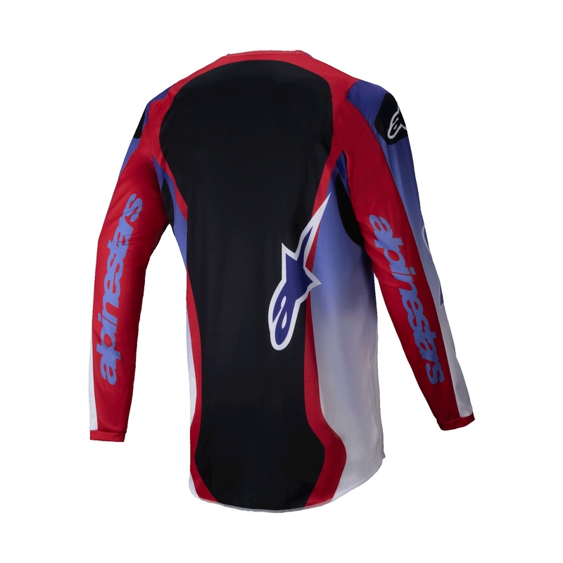 Alpinestars Fluid Wurx fluo μοβ-κόκκινη φανέλα motocross