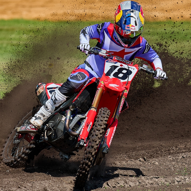 Alpinestars Fluid Wurx fluo μοβ-κόκκινη φανέλα motocross