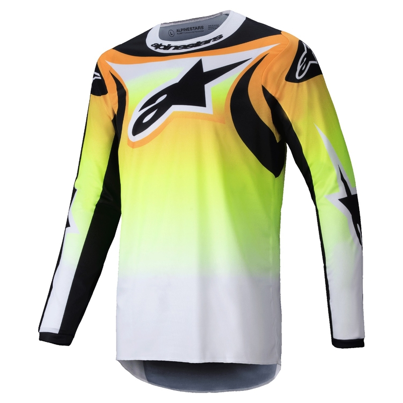 Alpinestars Fluid Wurx Motocross Jersey κίτρινο και μαύρο