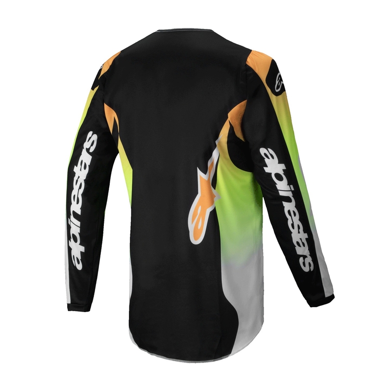 Alpinestars Fluid Wurx Motocross Jersey κίτρινο και μαύρο