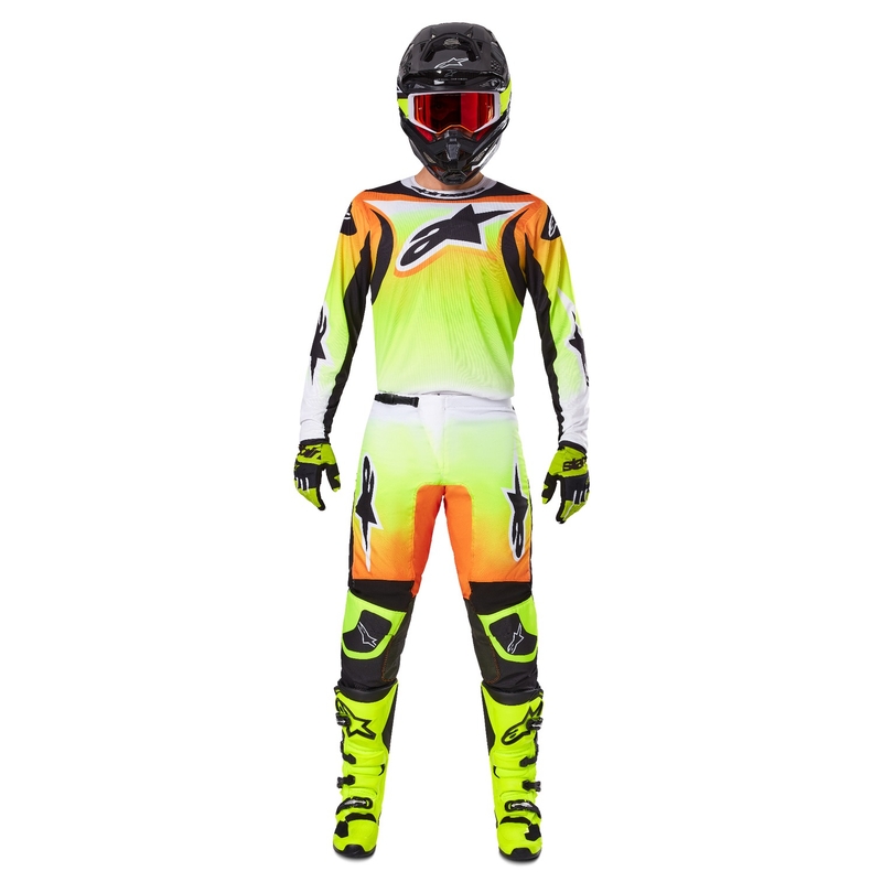 Alpinestars Fluid Wurx Motocross Jersey κίτρινο και μαύρο