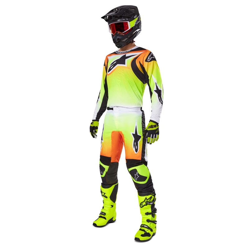 Alpinestars Fluid Wurx Motocross Jersey κίτρινο και μαύρο