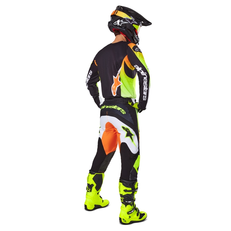 Alpinestars Fluid Wurx Motocross Jersey κίτρινο και μαύρο