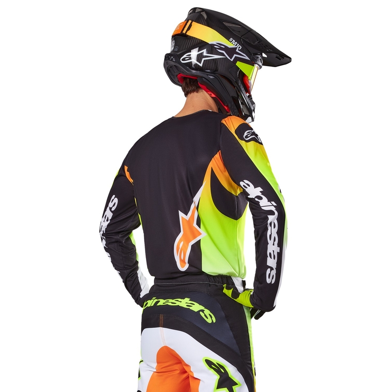 Alpinestars Fluid Wurx Motocross Jersey κίτρινο και μαύρο