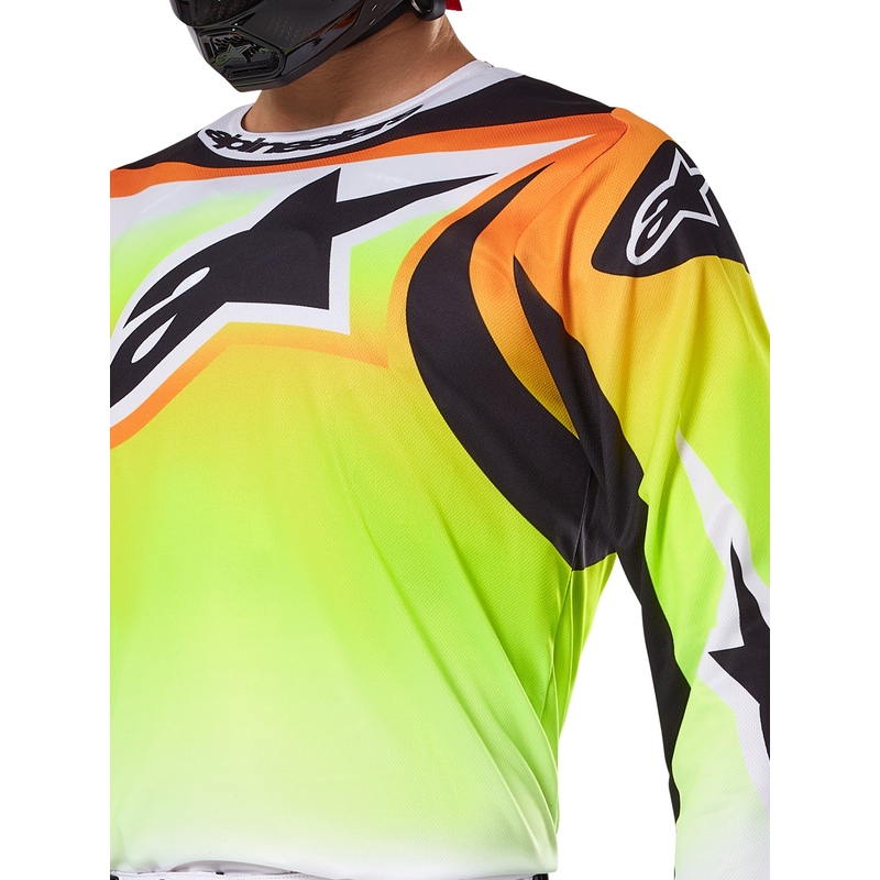 Alpinestars Fluid Wurx Motocross Jersey κίτρινο και μαύρο