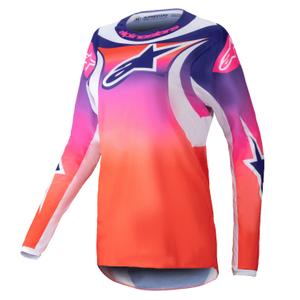Alpinestars Stella Fluid Wurx γυναικείο Motocross Jersey πολύχρωμο-λευκό