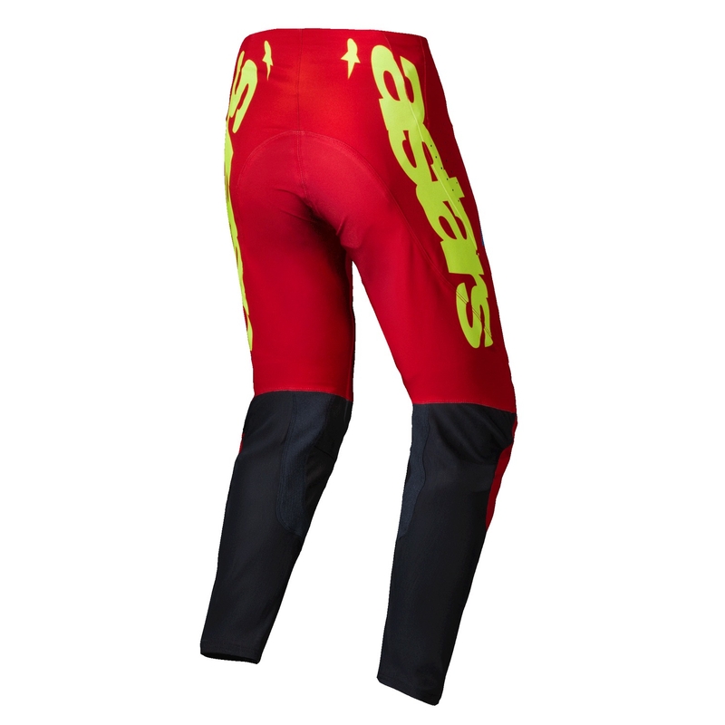 Alpinestars Supertech Maker Motocross παντελόνι κόκκινο-κίτρινο φλούο