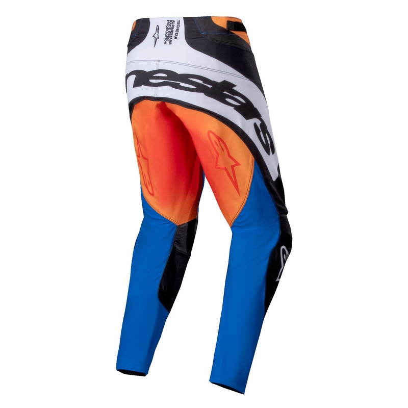Alpinestars Techstar Melt Παντελόνι Motocross Πορτοκαλί και Μπλε