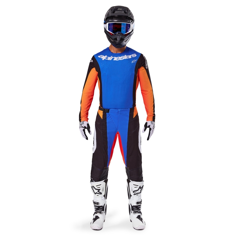 Alpinestars Techstar Melt Παντελόνι Motocross Πορτοκαλί και Μπλε