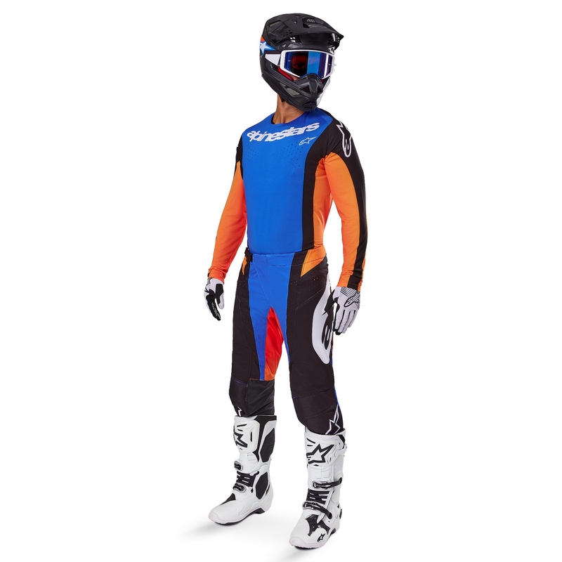 Alpinestars Techstar Melt Παντελόνι Motocross Πορτοκαλί και Μπλε