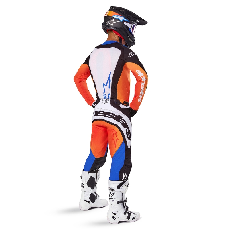 Alpinestars Techstar Melt Παντελόνι Motocross Πορτοκαλί και Μπλε
