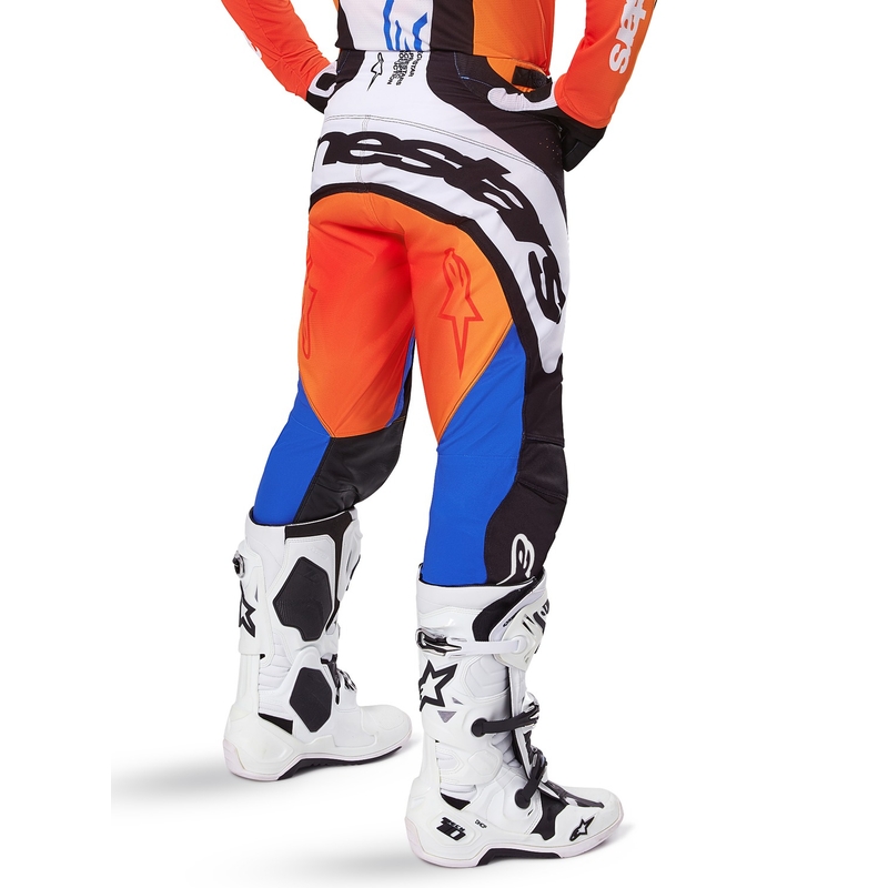 Alpinestars Techstar Melt Παντελόνι Motocross Πορτοκαλί και Μπλε