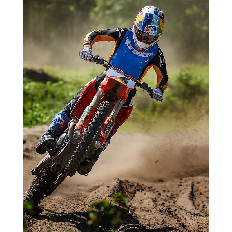 Alpinestars Techstar Melt Παντελόνι Motocross Πορτοκαλί και Μπλε