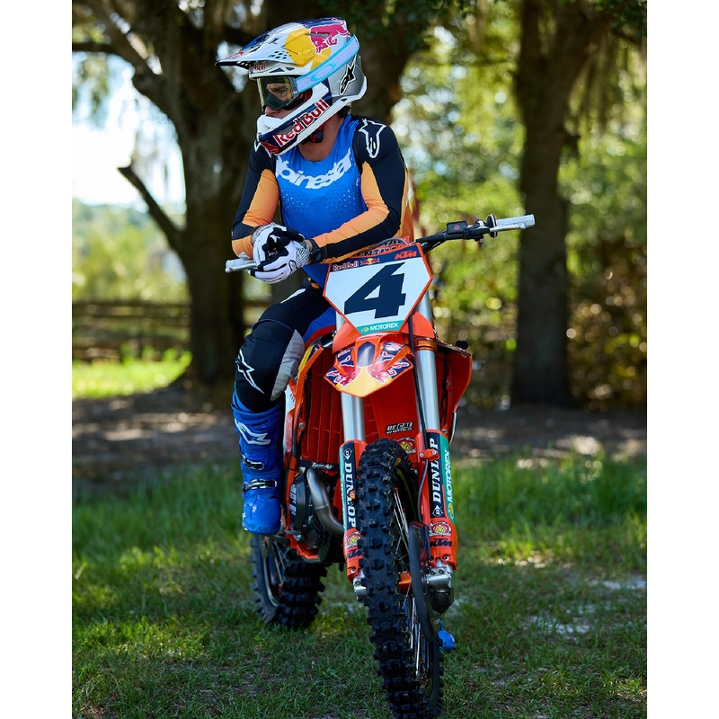 Alpinestars Techstar Melt Παντελόνι Motocross Πορτοκαλί και Μπλε