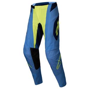 Alpinestars Techstar Melt fluo κίτρινο-μπλε παντελόνι motocross