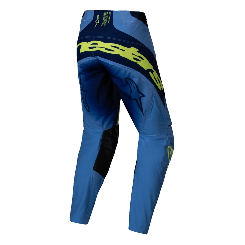 Alpinestars Techstar Melt fluo κίτρινο-μπλε παντελόνι motocross