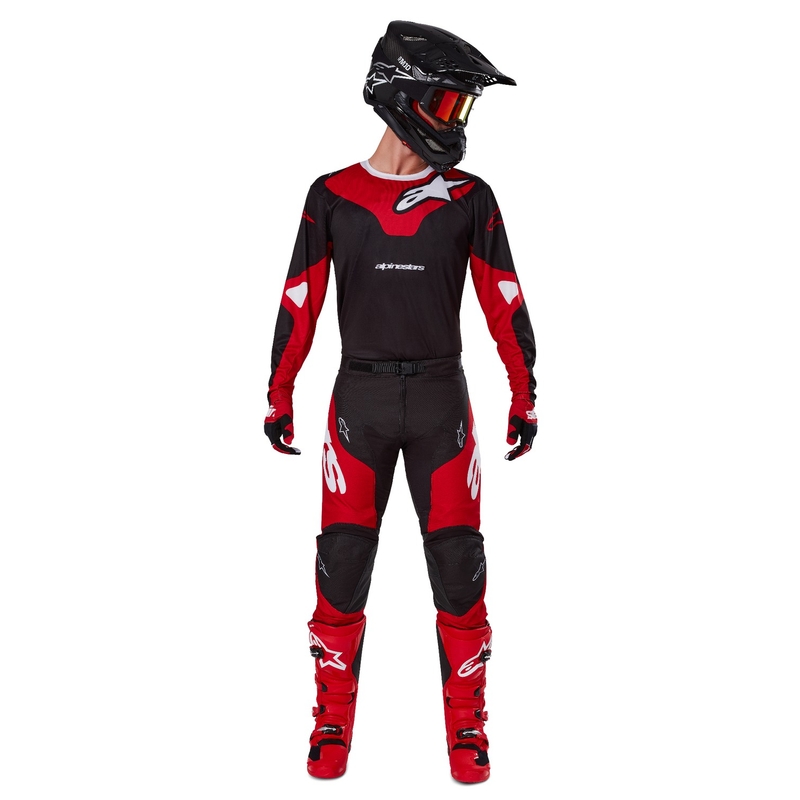 Alpinestars Racer Veil Παντελόνι Motocross Μαύρο και Κόκκινο