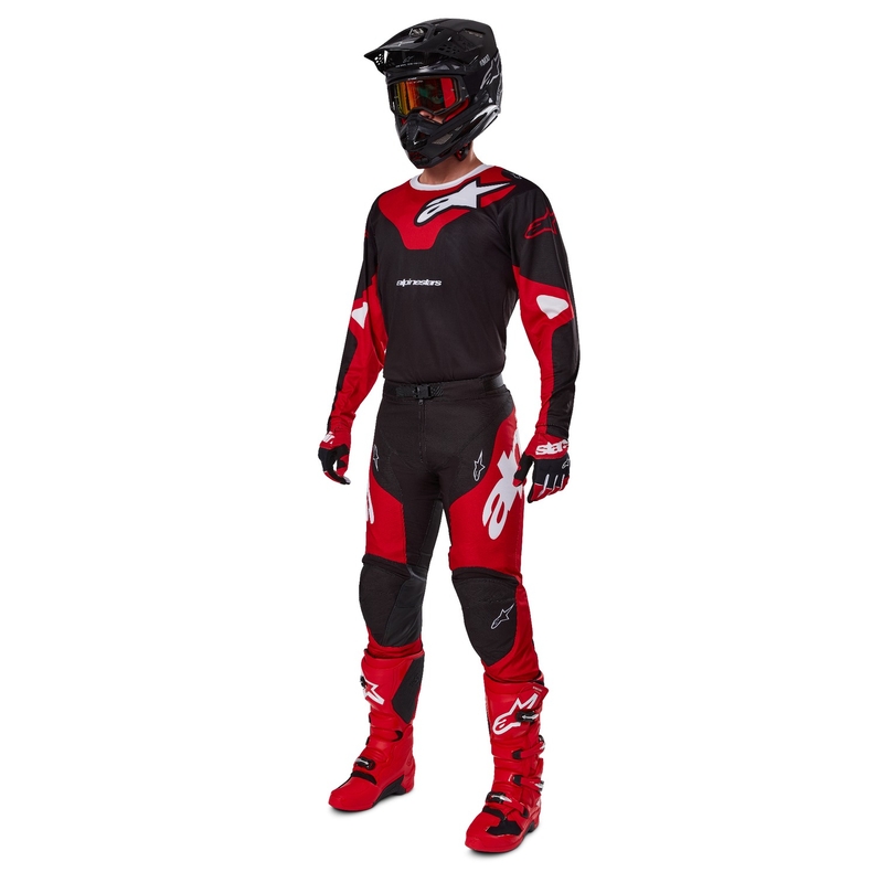 Alpinestars Racer Veil Παντελόνι Motocross Μαύρο και Κόκκινο