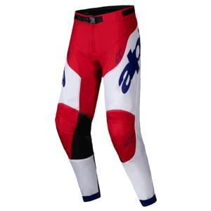 Alpinestars Racer Veil Motocross παντελόνι κόκκινο και λευκό
