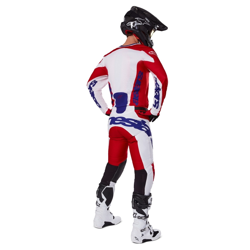 Alpinestars Racer Veil Motocross παντελόνι κόκκινο και λευκό