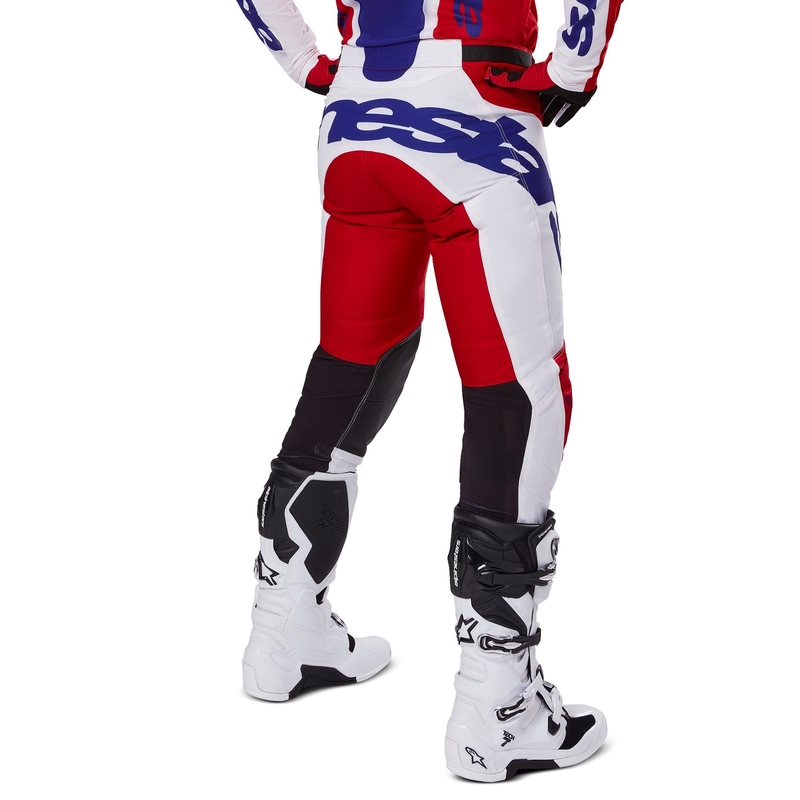 Alpinestars Racer Veil Motocross παντελόνι κόκκινο και λευκό