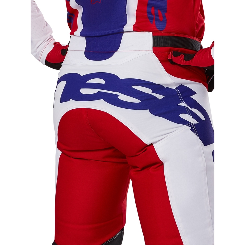 Alpinestars Racer Veil Motocross παντελόνι κόκκινο και λευκό