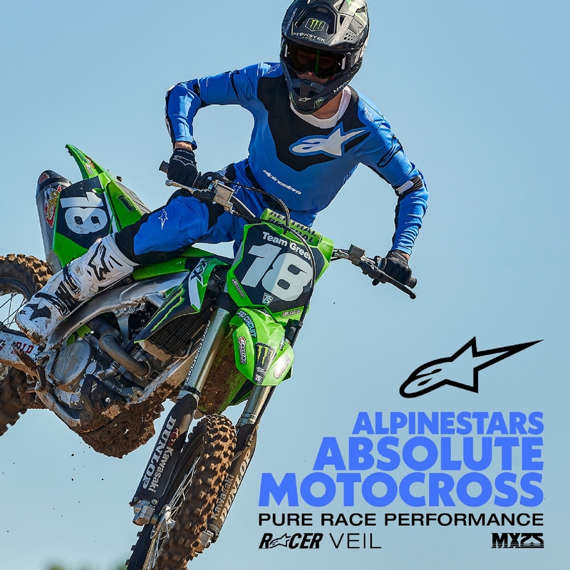 Alpinestars Racer Veil Παντελόνι Motocross Μπλε και Μαύρο