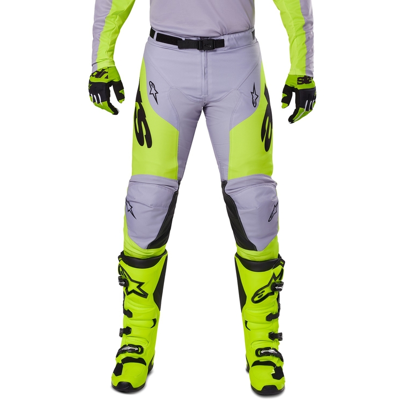 Alpinestars Racer Veil παντελόνι motocross γκρι-κίτρινο φλούο