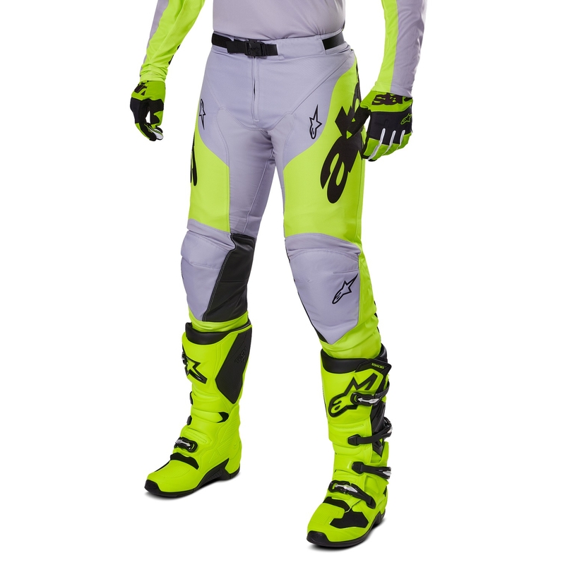 Alpinestars Racer Veil παντελόνι motocross γκρι-κίτρινο φλούο