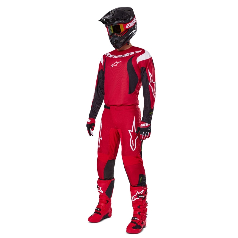 Alpinestars Fluid Haul Παντελόνι Motocross Κόκκινο και Μαύρο