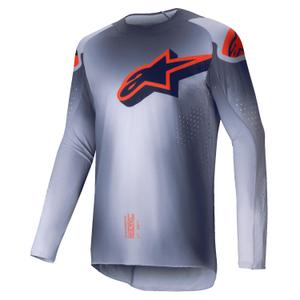 Alpinestars Supertech Lipan γκρι-φλούο πορτοκαλί φανέλα motocross