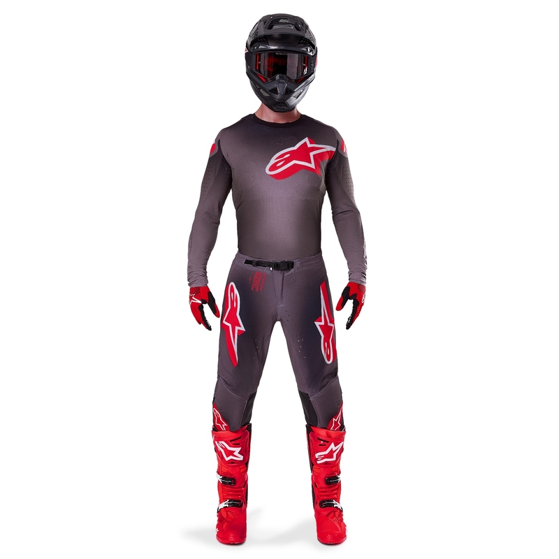 Alpinestars Supertech Lipan Smoke Κόκκινο παντελόνι Motocross