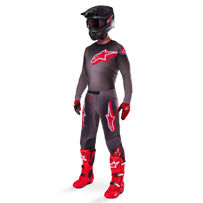 Alpinestars Supertech Lipan Smoke Κόκκινο παντελόνι Motocross