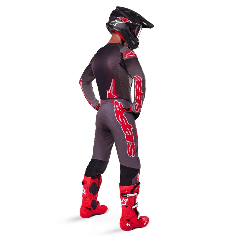 Alpinestars Supertech Lipan Smoke Κόκκινο παντελόνι Motocross