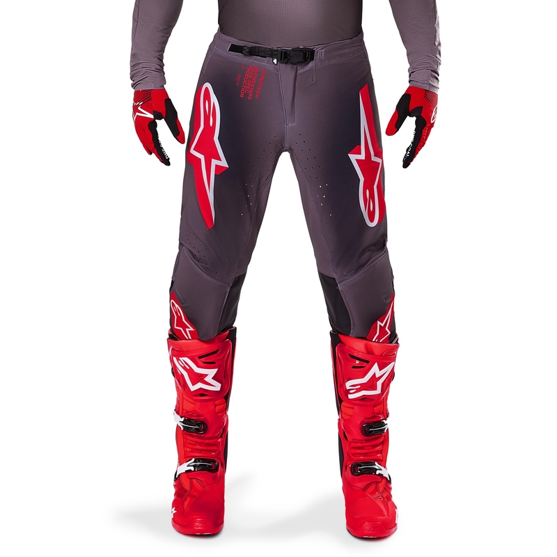 Alpinestars Supertech Lipan Smoke Κόκκινο παντελόνι Motocross