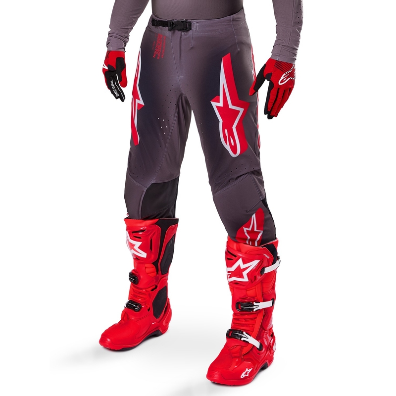 Alpinestars Supertech Lipan Smoke Κόκκινο παντελόνι Motocross
