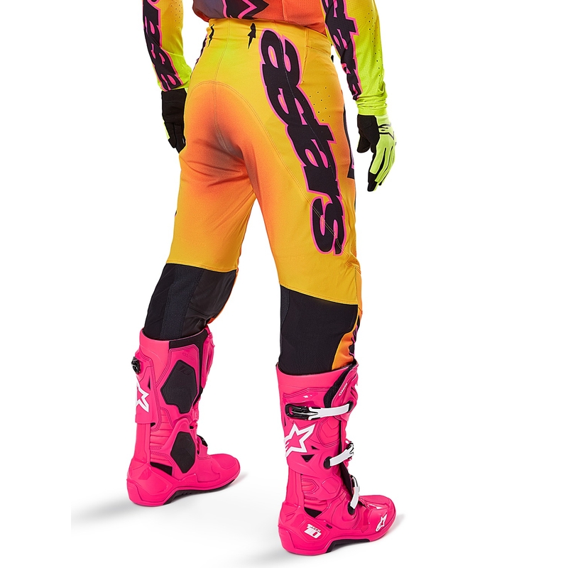 Alpinestars Supertech Lipan Παντελόνι Motocross κίτρινο και ροζ