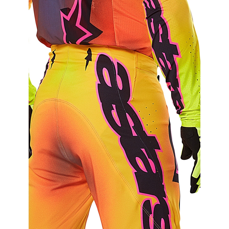 Alpinestars Supertech Lipan Παντελόνι Motocross κίτρινο και ροζ