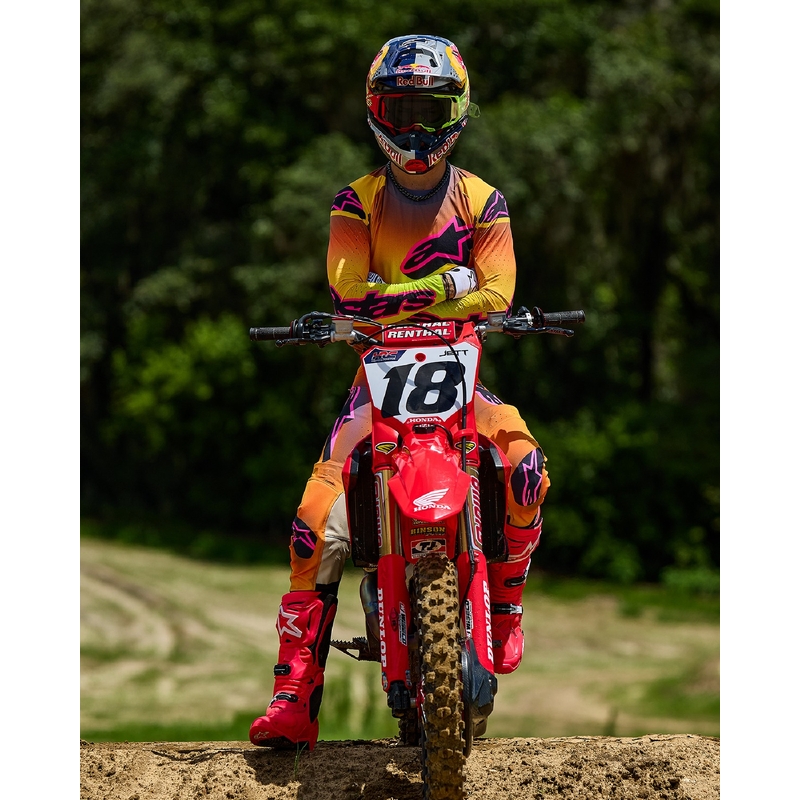 Alpinestars Supertech Lipan Παντελόνι Motocross κίτρινο και ροζ